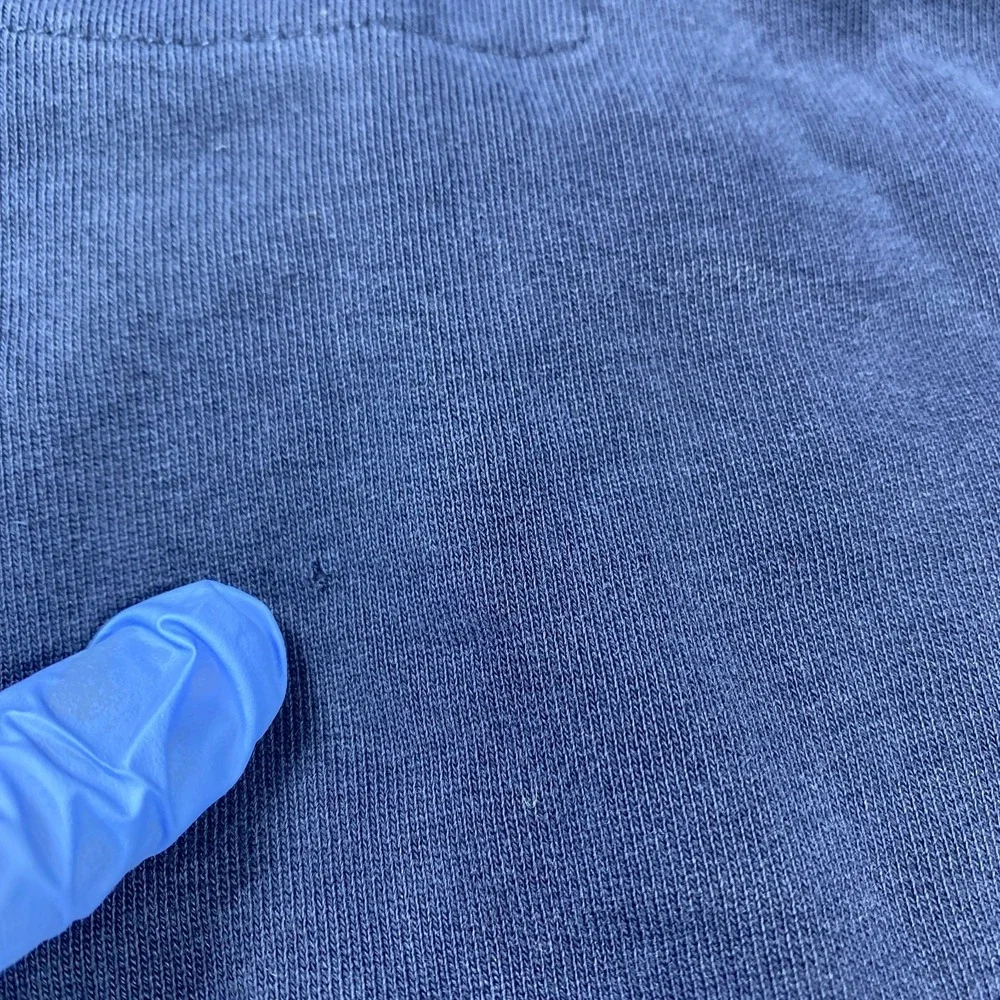 True Religion Hoodie Large Blue Full Zip Sweatshirt Horseshoe Logo Casual‎ Heavy